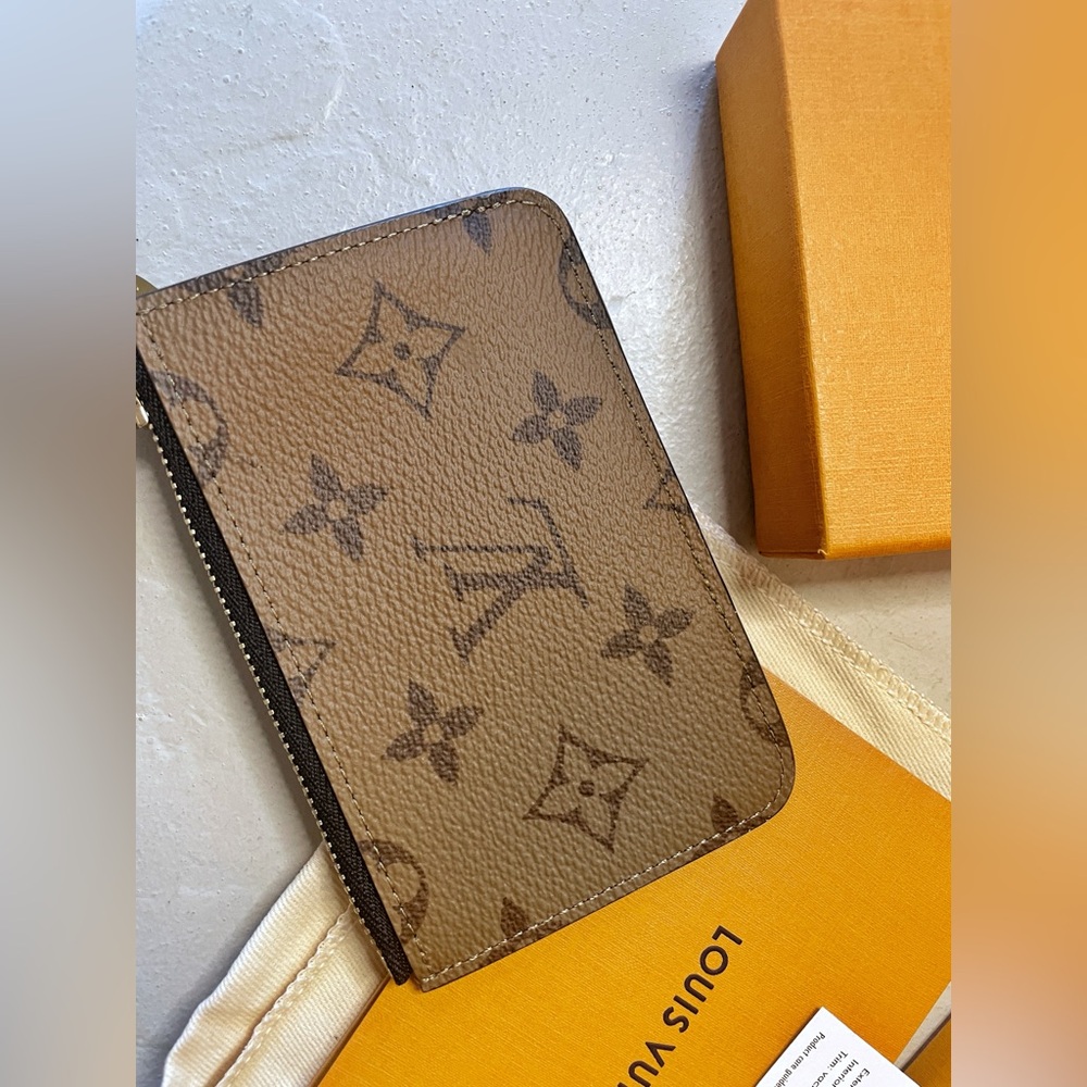 NWT Louis Vuitton Wallet Card Holder Romy Reverse Monogram FULL SET - Picture 11 of 17